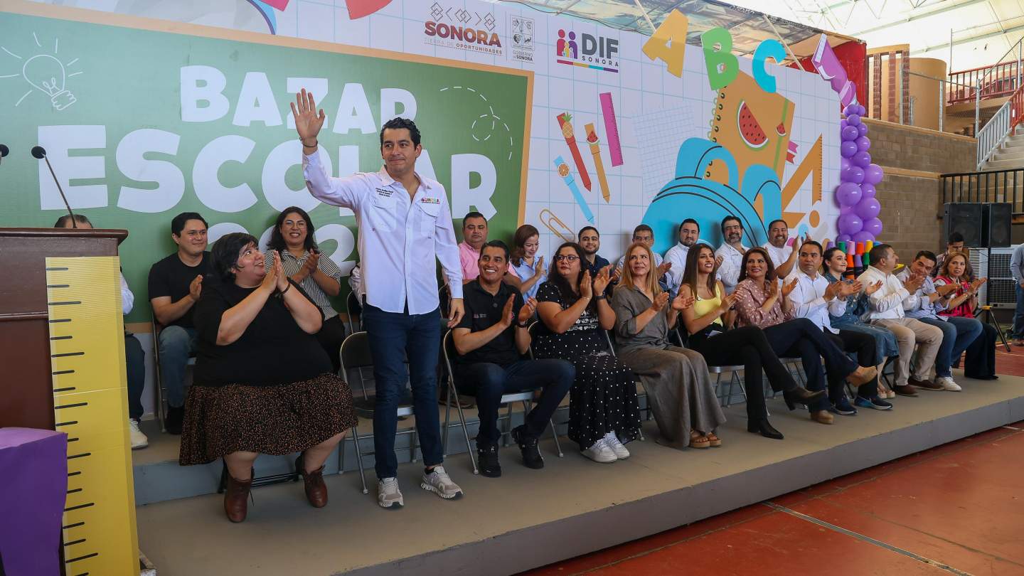 Gobernador Durazo respalda economía de familias sonorenses con Bazar Escolar 2025