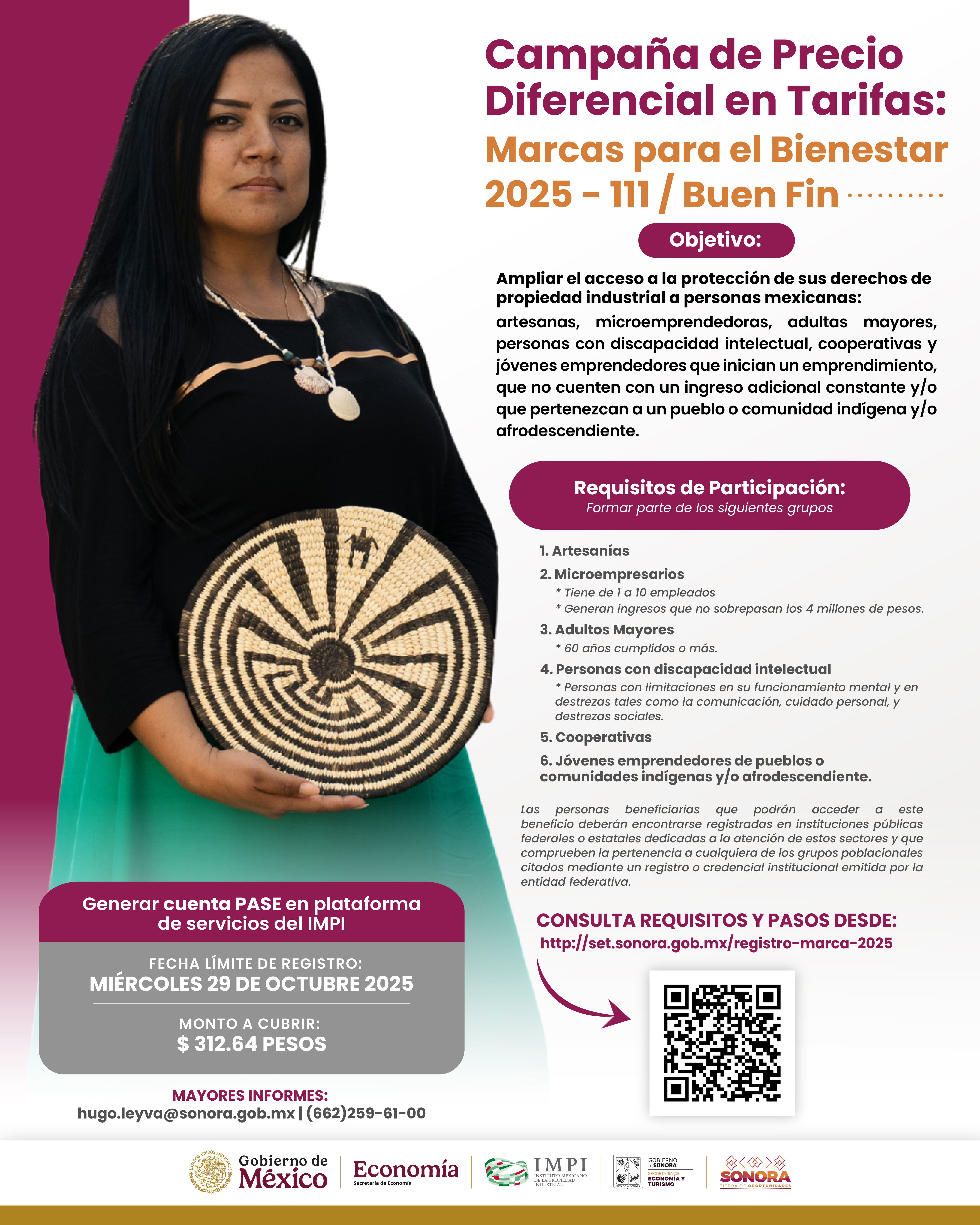 Campaña de Precio Diferencial en Tarifas: Marcas para el Bienestar 2025-III/Buen Fin.